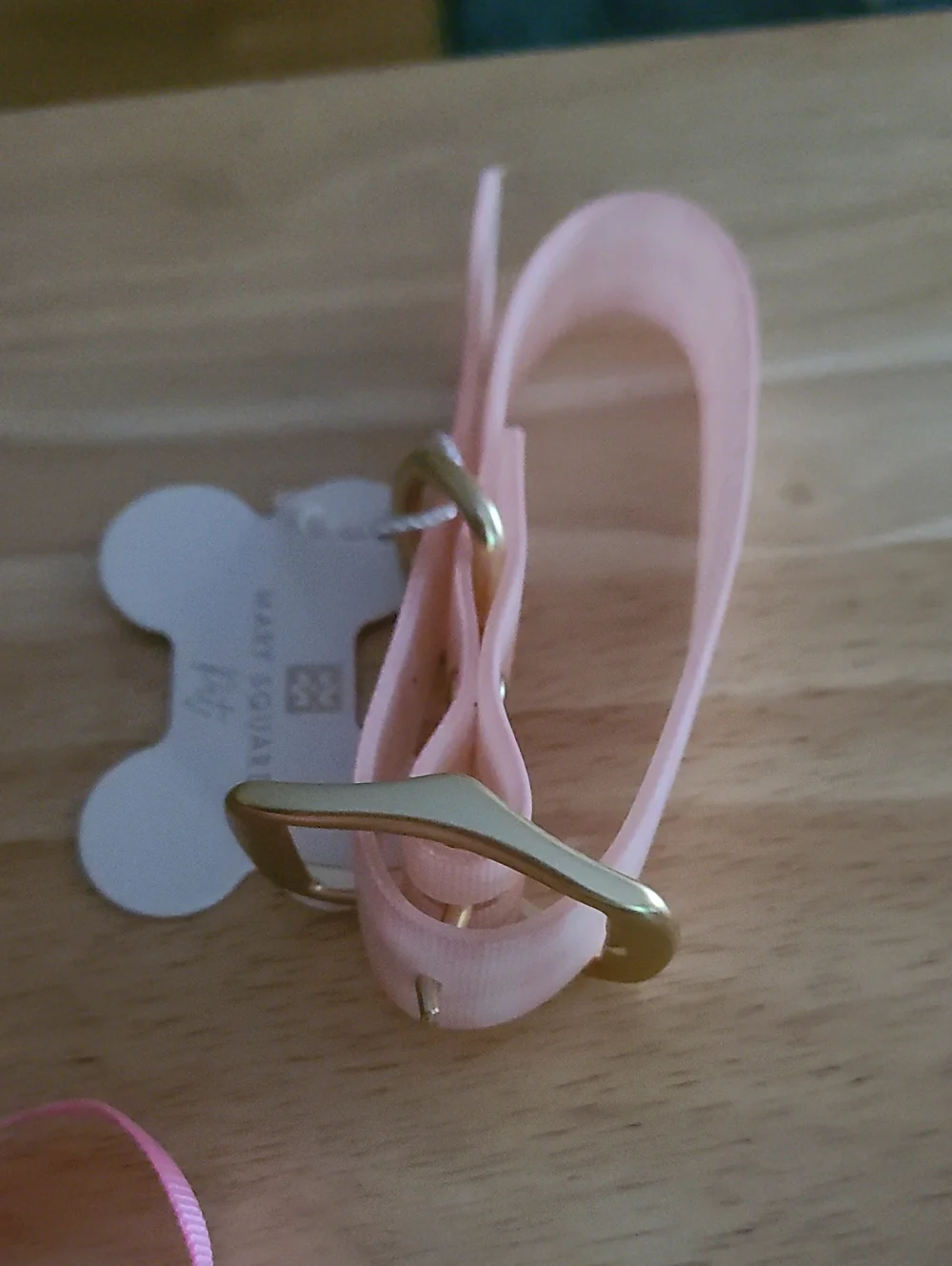 Pink Adjustable Dog Collar with Bow - Cute Pet Accessory